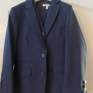 Isaac Mizrahi Navy Check 3-Piece Suit